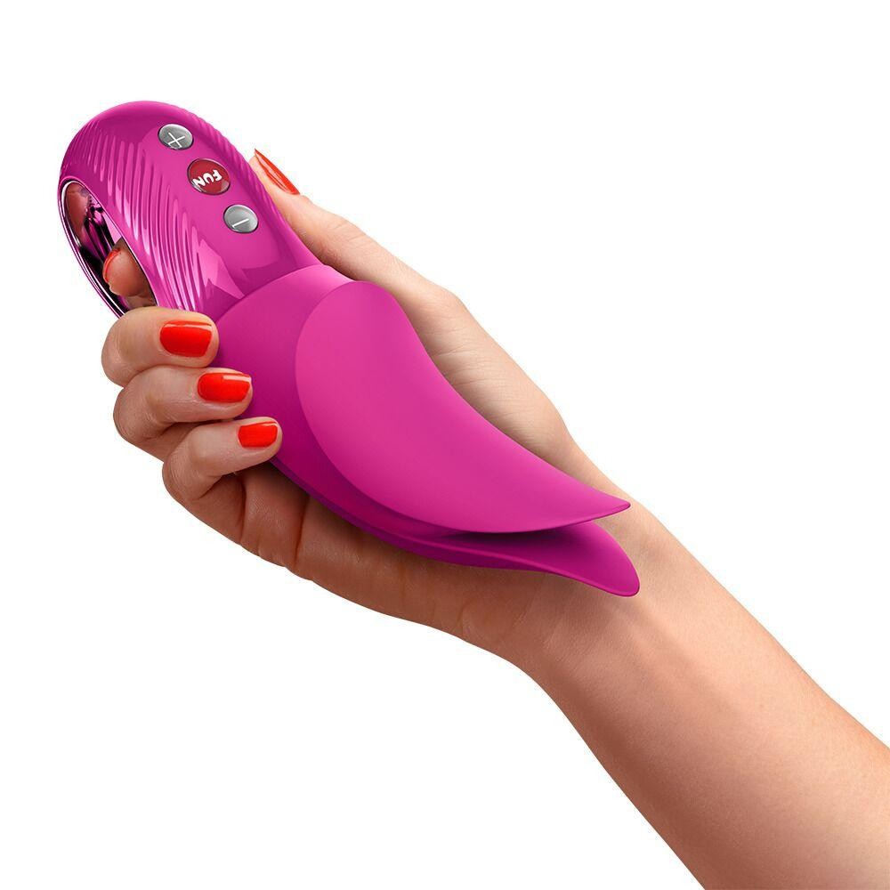 Вібратор для клітора Fun Factory VOLTA Magenta, гнучкий подвійний кінчик Sex Aura Київ - фото 6