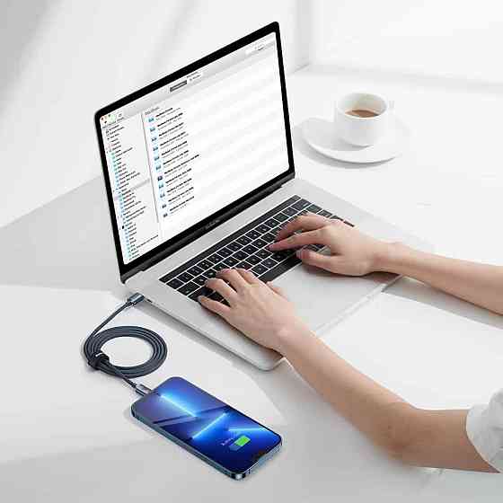 Кабель Baseus Crystal Shine Series Fast Charging Data Cable Type-C to iP 20W 1.2m Black Киев