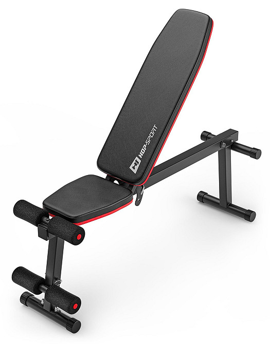 Набір Hop-Sport Premium 59кг з лавою HS-1010 Pro та штангою Київ - фото 8