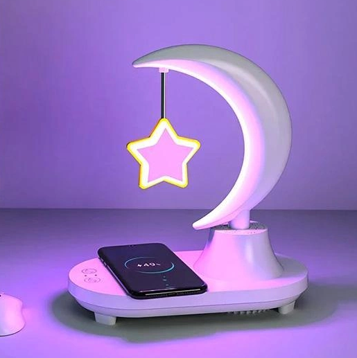 Нічник із колонкою Music Atmosphere Lamp з функцією бездротової зарядки Вінниця - фото 10