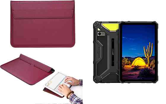 Чехол-конверт VitoCase для Ulefone Armor Pad 4 Ultra, с функцией подставки для планшета Бордовый Киев