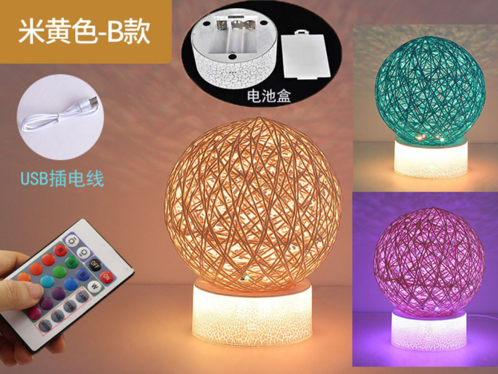 Настольный светильник-ночник 3D Луна USB с пультом ДУ, RGB LED, декоративная лампа для спальни и детской комнаты 20×15×15 см Киев - изображение 7