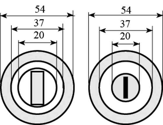 RDA Накладка WC-59 мат латунь/ пол латунь вж Style,Bravo,Aura Київ