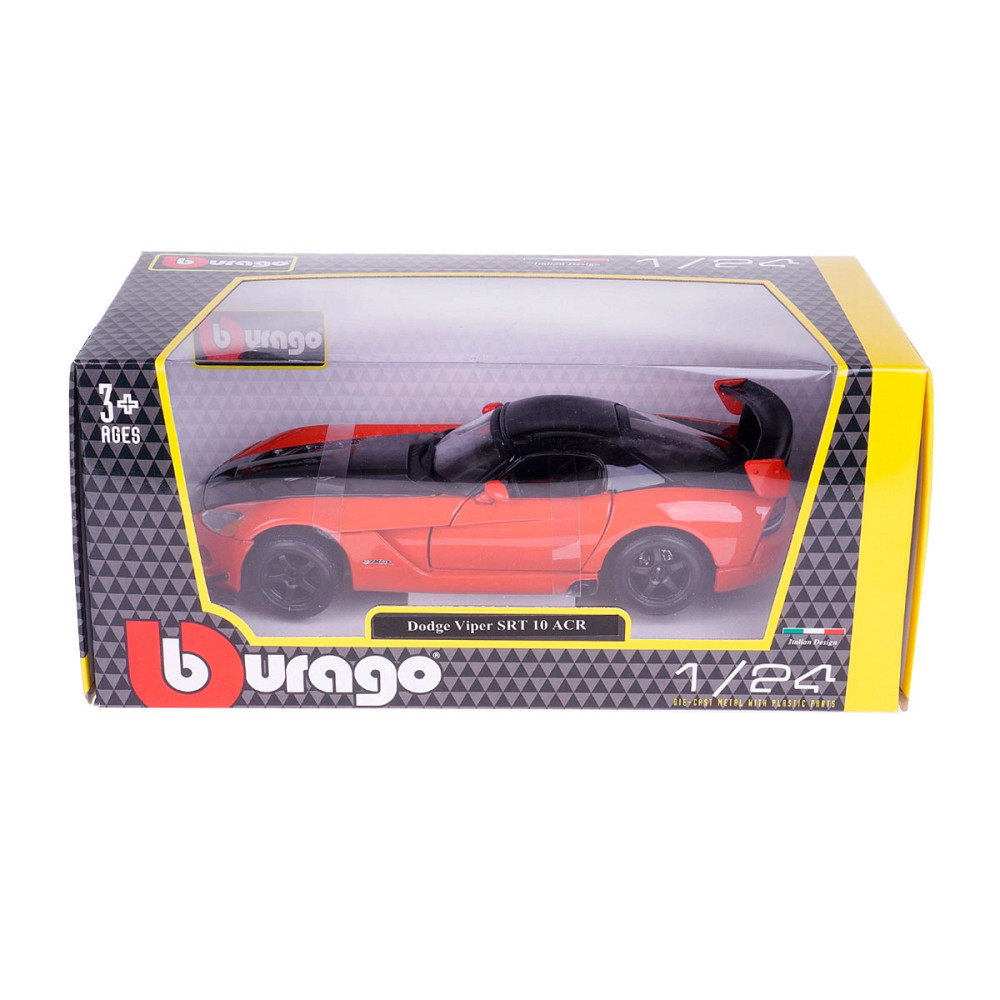 Автомодель - Dodge Viper Srt10 Acr  (ассорті помаранч-чорн металік, червоно-чорн металік, 1:24) Днепр - изображение 9
