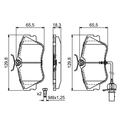 Гальмівні колодки Bosch 0 986 424 672 Вінниця - фото 6