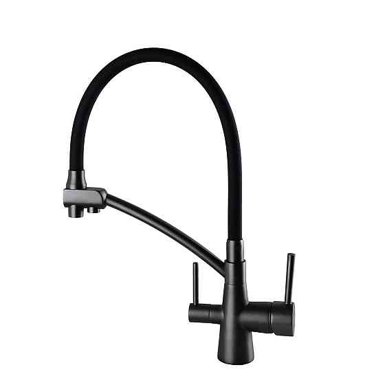 Смеситель для кухни под осмос Globus Lux LAZER GLLR-0700-11-GRAPHITE (000022990) Киев