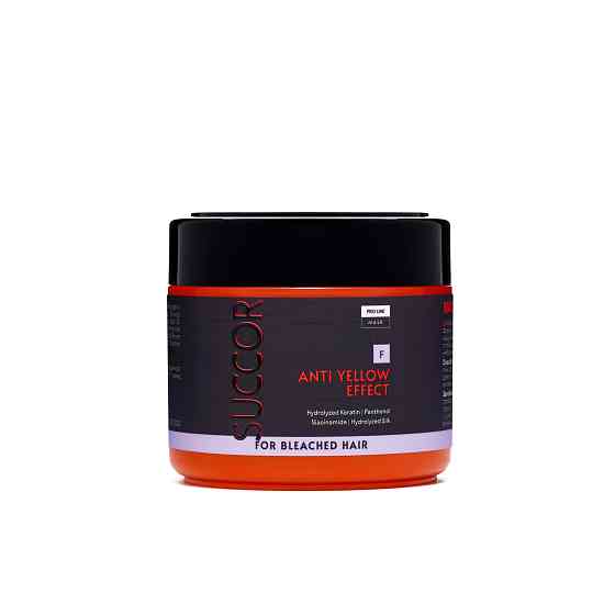 Маска от желтизны для осветленных волос Anti Yellow Effect Mask Succor 300 мл Винница
