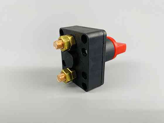 Вимикач маси універсальний, механічний 12/24 В (червона мідь) 150 A. М6 — мідний болт Мукачево