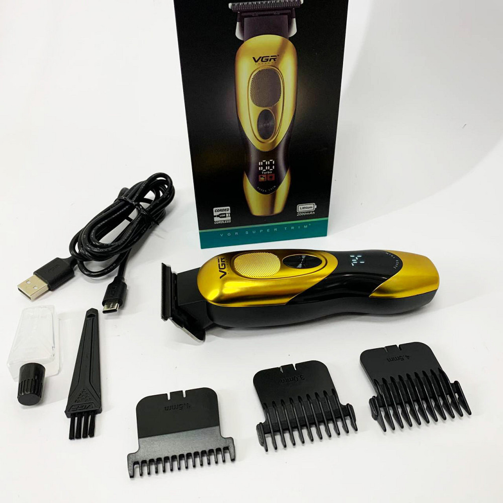 Машинка для стрижки короткої стрижки, Професійний тример з насадками Профі машинка для волосся SZ-16 Івано-Франківськ - фото 3