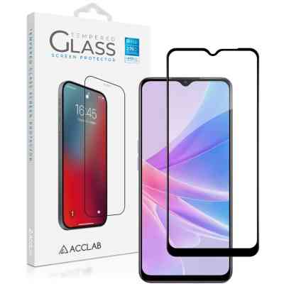 Стекло защитное ACCLAB Full Glue Oppo A58 4G Black (1283126583452) Винница