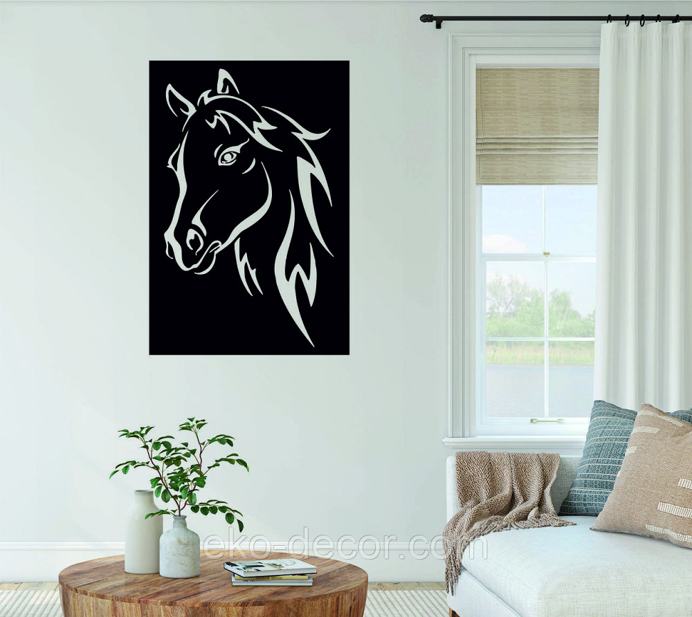 Декоративное настенное Панно «Лошадь», Декор на стену Киев - изображение 3