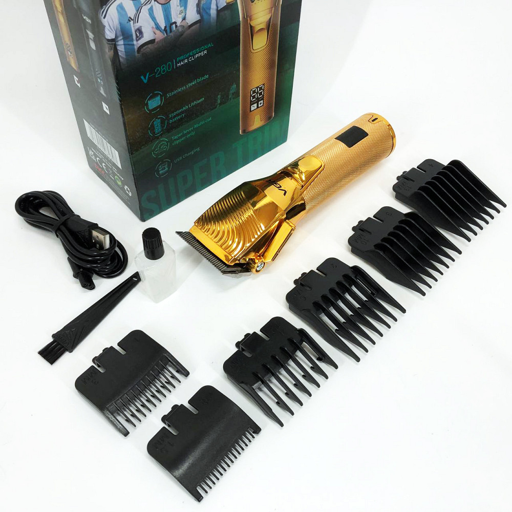 Машинка для стрижки волосся з професійними ножами VGR, Набір для стрижки волосся на акумуляторі HW-24 Івано-Франківськ - фото 3