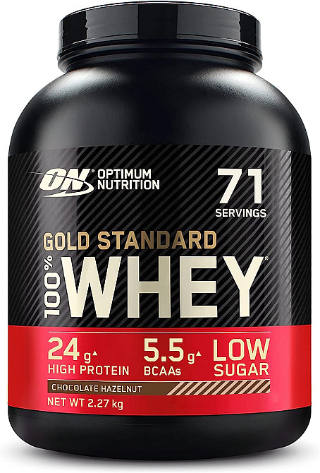 Протеин Optimum Nutrition Gold Standard 100% Whey 2273 g (Chocolate Hazelnut) EU Луцк - изображение 1