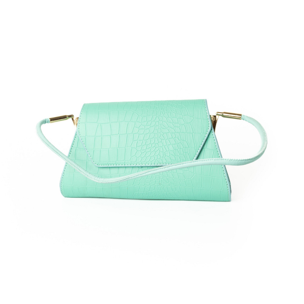 Сумка женская, стильный клатч, маленькая сумочка через плечо, мини сумка из кожзама, Мятная Каменец-Подольский - изображение 1