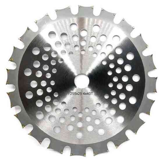 Ніж мотокоси 40T (Ø255/25.4 mm) (переможні зубці) двосторонній Мукачево