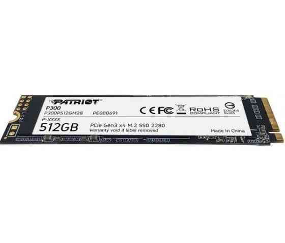 Накопичувач SSD 512GB Patriot P300 M.2 2280 PCIe 3.0 x4 NVMe TLC (P300P512GM28) M.2 2280 Харків