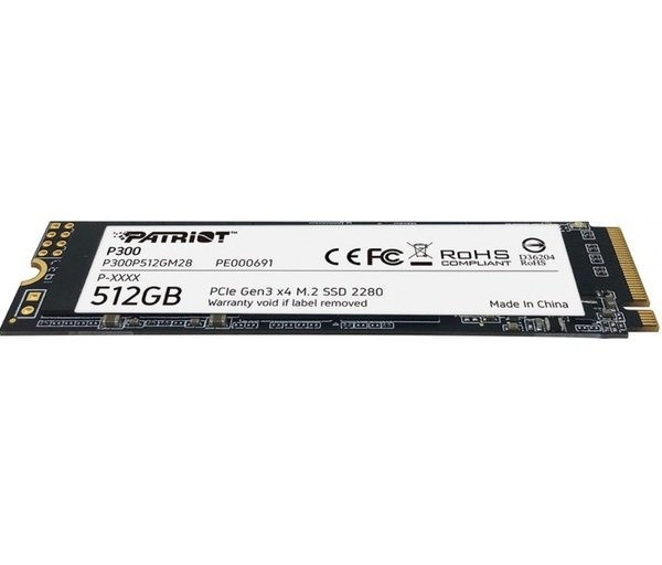 Накопичувач SSD 512GB Patriot P300 M.2 2280 PCIe 3.0 x4 NVMe TLC (P300P512GM28) M.2 2280 Харків - фото 5