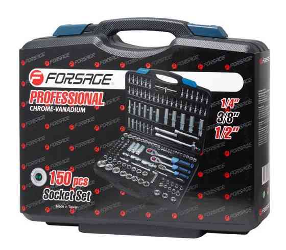 Набір інструментів 150пр. 1/2",1/4",3/8" (6гр.) (4-32мм) Одеса