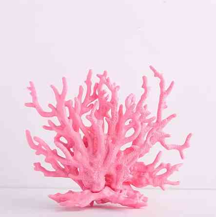 Декор в аквариум Коралл 135 на 160 мм розовый Киев