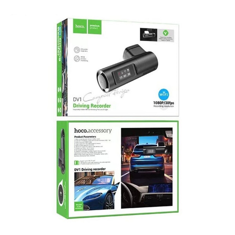 Відеореєстратор HOCO DV1 Driving recorder Black Киев - изображение 5