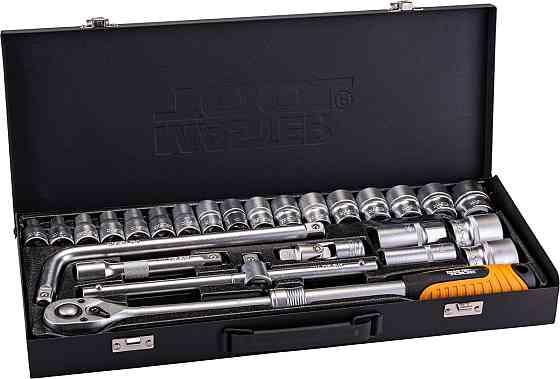 MASTERTOOL Набір інструментів MASTERTOOL PROFI ½" 24 шт 10-32 мм гнутий вороток CrV50BV30 метал Киев