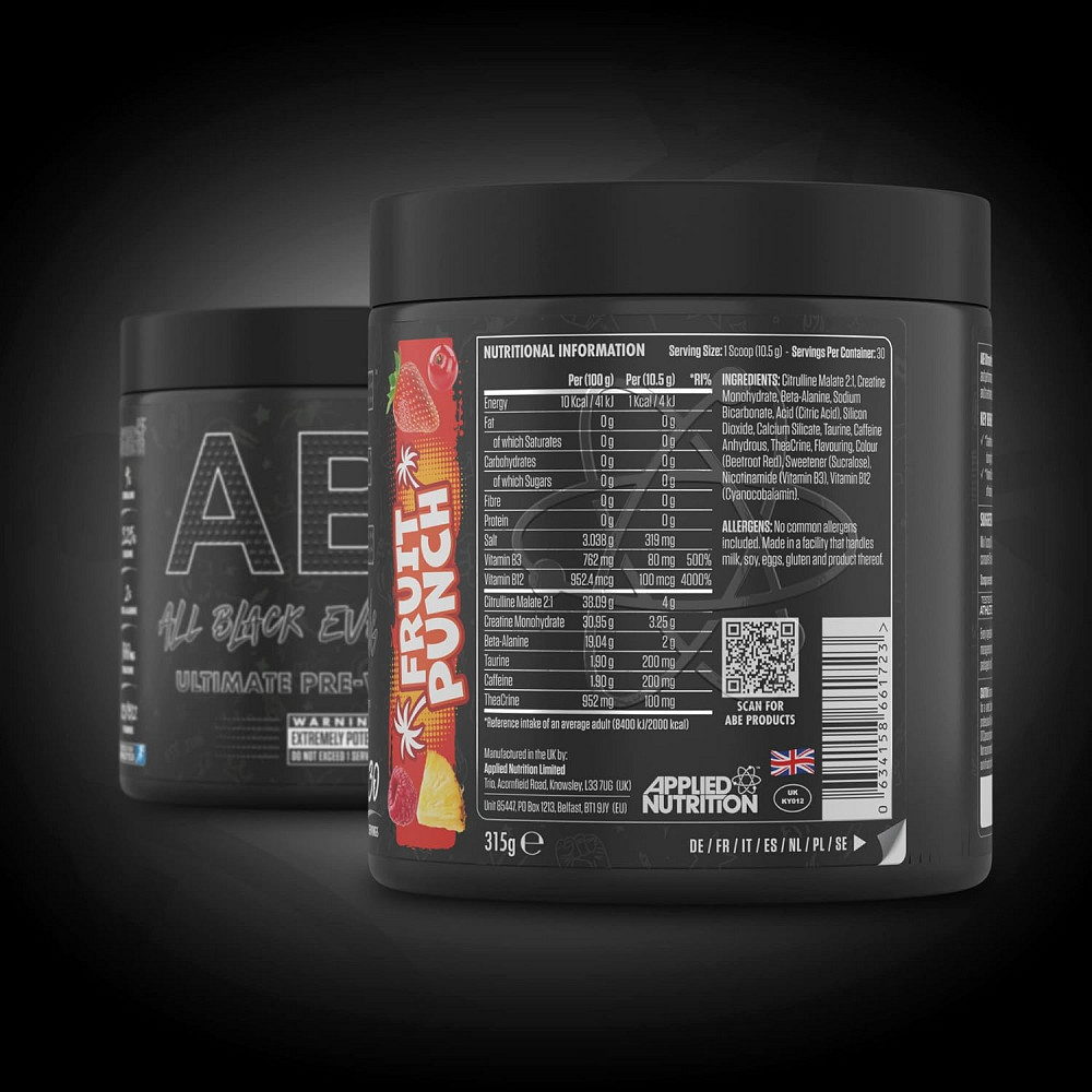 Предтренировочный комплекс Applied Nutrition ABE 315 g (Fruit Punch) Луцк - изображение 2