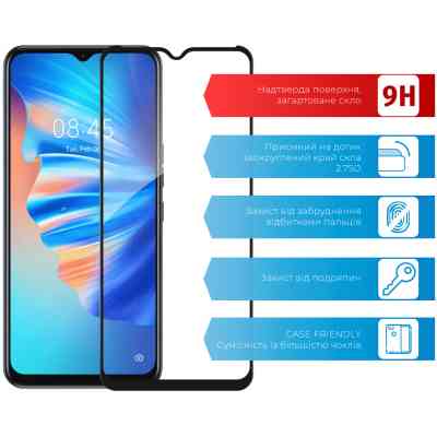 Стекло защитное ACCLAB Full Glue Tecno Spark 8T (1283126542244) Винница