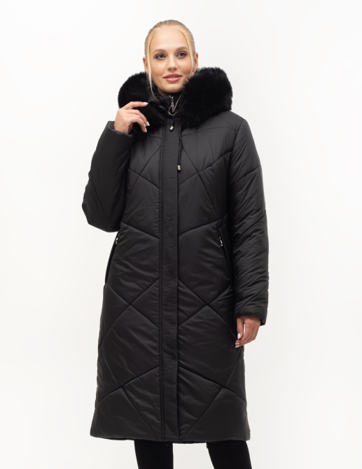 Гарний жіночий пуховик із хутром Київ - фото 1