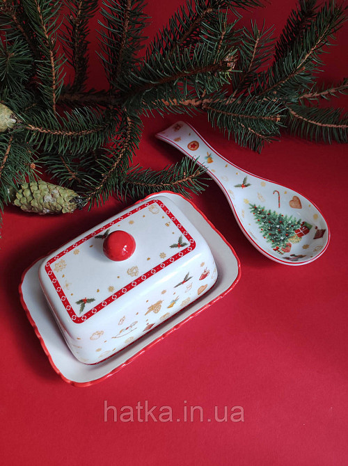 МАСЛЯНКА НОВОРІЧНА "CHRISTMAS DELIGHT" 16.5 СМ + ПОДАРУНКОВА УПАКОВКА Київ - фото 6