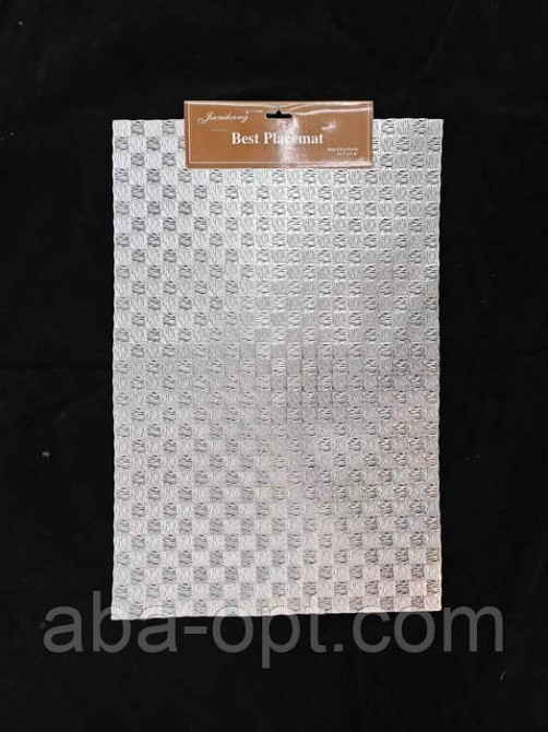 Килимок для сервірування столу срібло 45 х 30 см Моно ( шт ) Одеса - фото 1