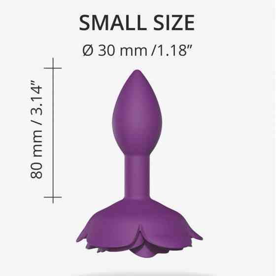 Силіконова анальна пробка Love To Love OPEN ROSES S SIZE - PURPLE RAIN Sex Aura Київ
