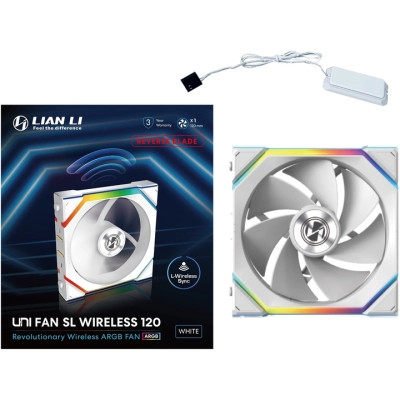 Кулер до корпусу Lian Li Uni Fan SL WIRELESS Reverse, 120-1, Wh (G99.12RSL1W1W.00) Вінниця - фото 7