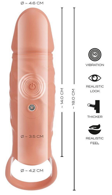 Насадка для збільшення пеніса RealSleeve Close Sex Aura Київ - фото 9