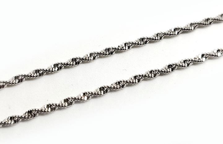 Ланцюжок на шию класичний сріблястий Київ - фото 1