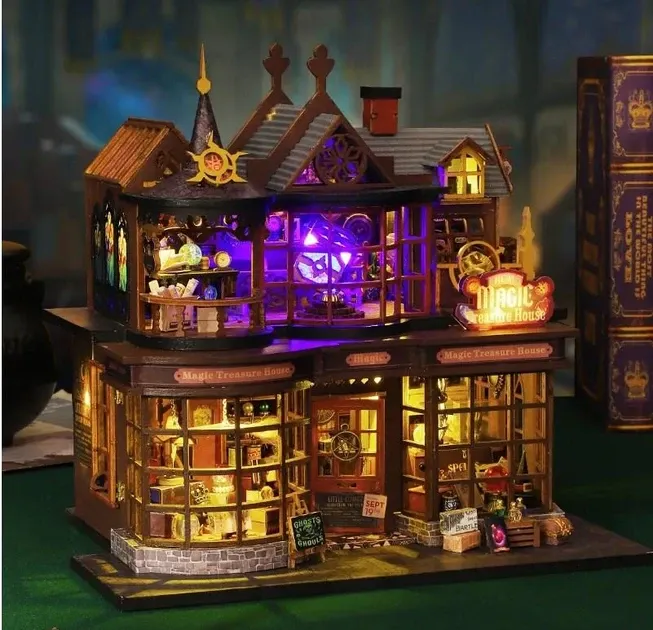 3D Румбокс DIY House Будинок скарбів + Пилозахисний купол (ES016-B) Київ - фото 2