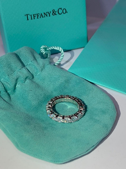 Кольцо дорожка Тиффани Tiffany, серебро 925 пробы / упаковано в мешочек Tiffany Одесса - изображение 4