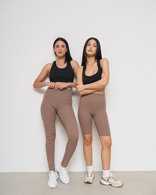 Лосини жіночі в рубчик Nicoletta 10076 Бежевий, XL Київ - фото 7