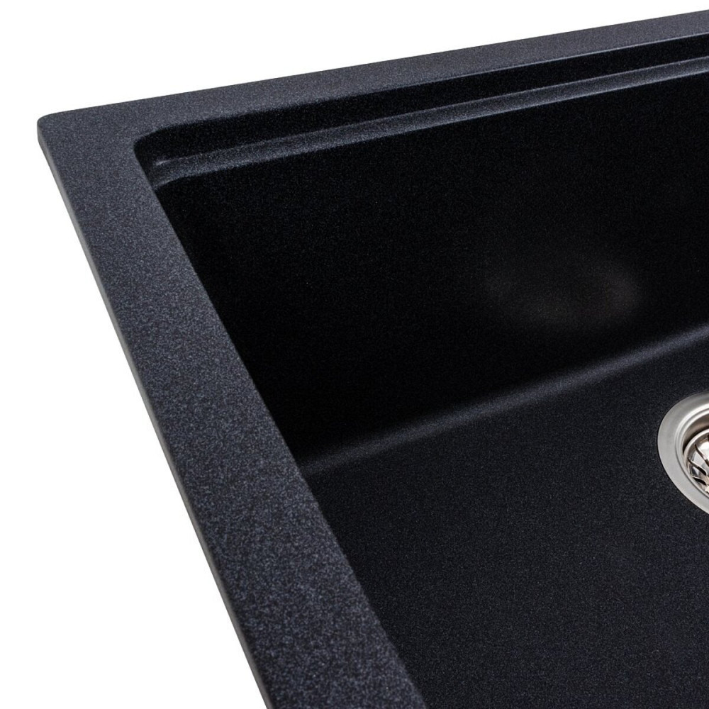 VALESO Гранітна мийка для кухні VALESO NIKA 7545 матова Карбон Киев - изображение 4