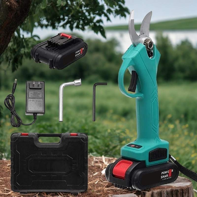 Секатор акумуляторний DOMOTEC 68V для обрізки гілок та чагарників, в кейсі, садовий інструмент Одеса - фото 1