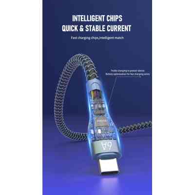 Дата кабель USB-C to Lightning 1.5m PD-B70i 27W 5А black Proda (PD-B70i-GR) Вінниця