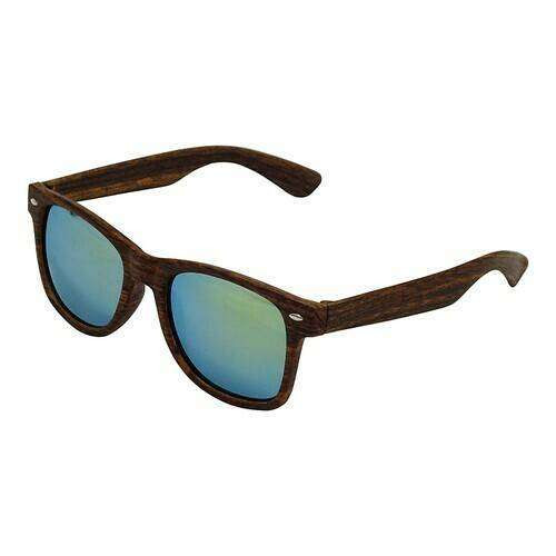 “WAYFARER”. Очки с оправой под дерево и зеркальными стёклами Киев - изображение 1