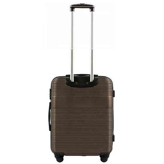 Валіза пластикова WINGS 5398  мала 55 см коричнева Київ