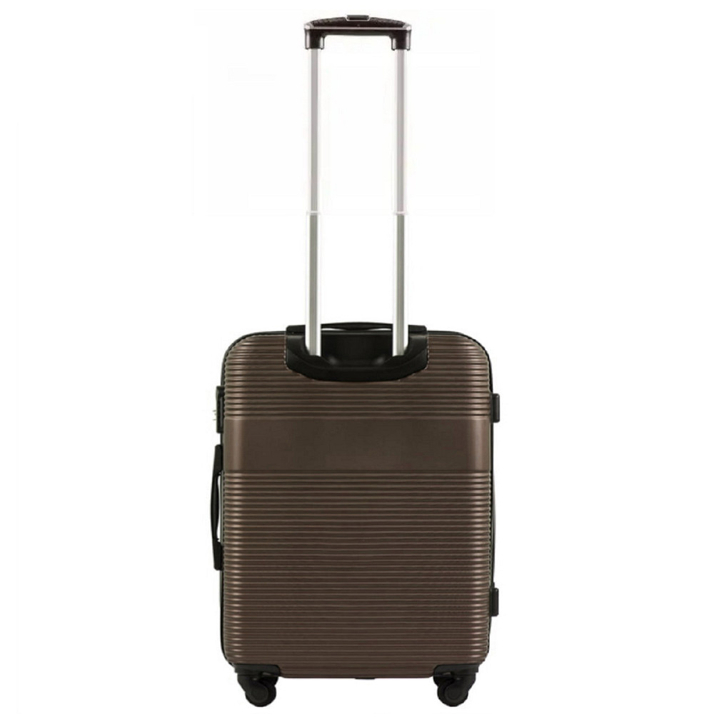 Валіза пластикова WINGS 5398  мала 55 см коричнева Київ - фото 3