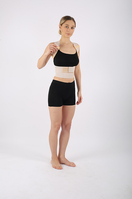 Корректор осанки для грудного отдела позвоночника, Бандаж для спины с ребрами жесткости, Размер L Каменец-Подольский - изображение 4