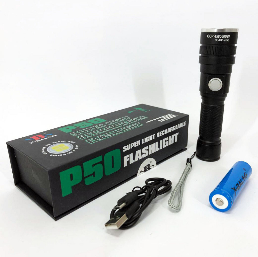 Тактические фонари для охоты BL-611-P50, Фонарь переносной для охоты, Штурмовой YR-356 тактический фонарь Киев - изображение 3