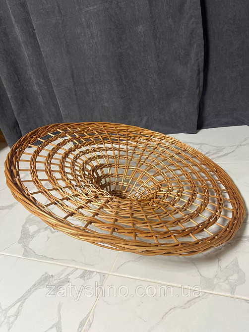 Лампа плетена плоска плітна Київ - фото 5