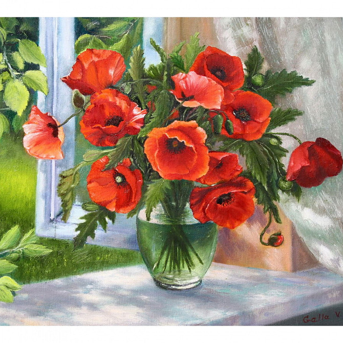 Алмазна мозаїка 40*50 см "Santi""Маковий букет", шт Київ - фото 1