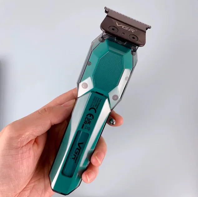 Набор  Аккумуляторная Машинка для стрижки VGR V900  5 насадок регулировки длины,щетка для очистки Одесса - изображение 4