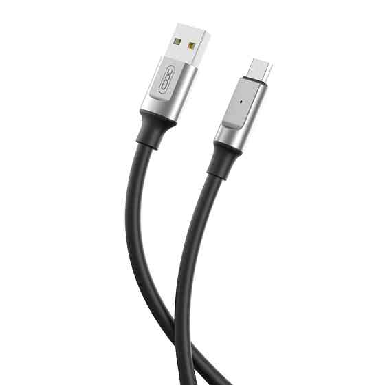 Кабель XO Liquid Silicone USB to Type-C 6A 1м чорний Львів