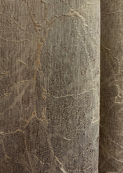 Комплект коротких штор VR-Textil Жакард Viva Marmo № 1778ш Капучино 130х170 см 2 шт (35-0367) Київ - фото 5